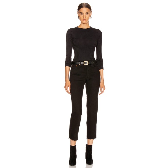 Re/Done Comfort Stretch High Rise Stove Pipe - Size 26 - Picture 4 of 16